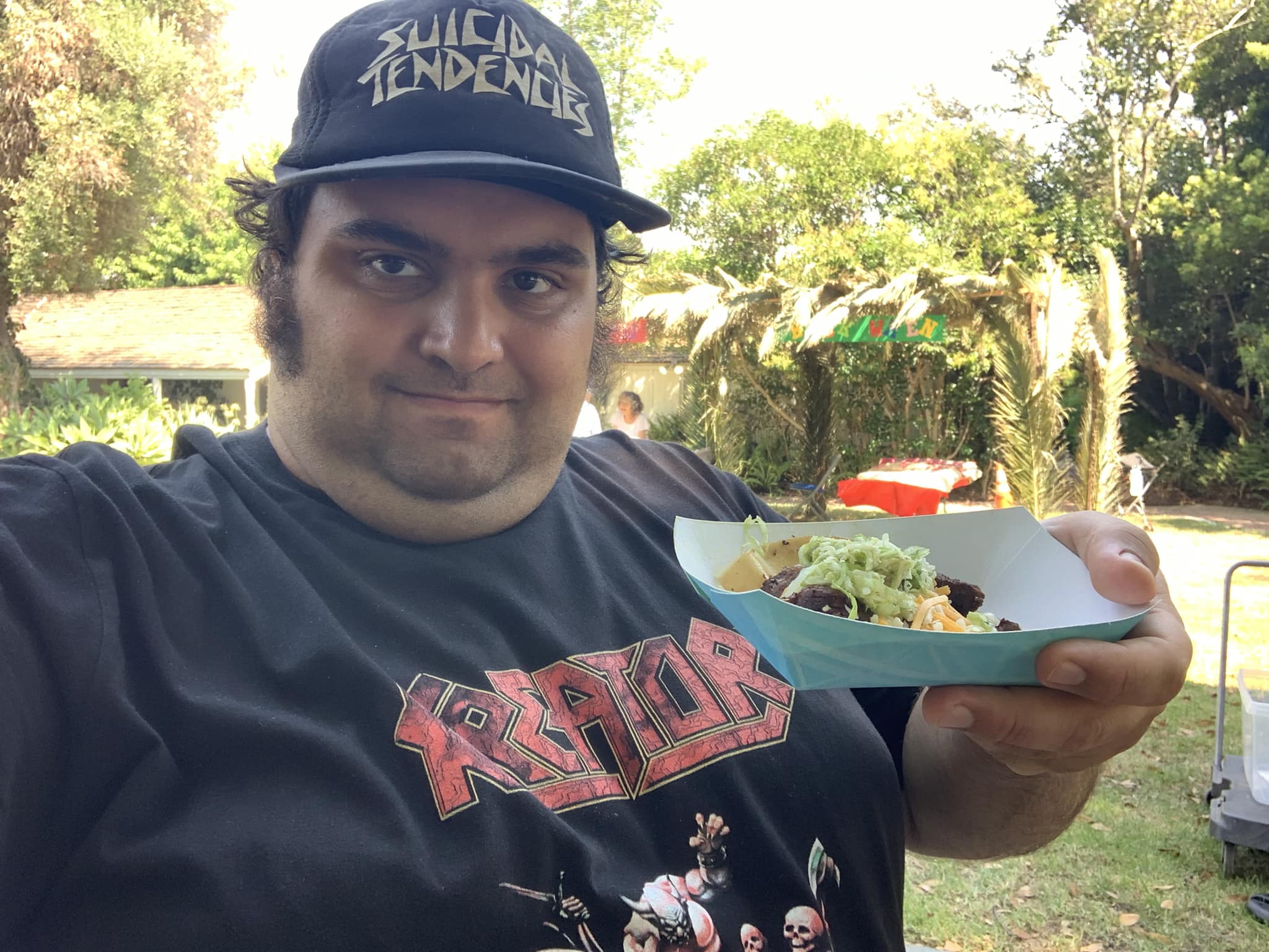 I got death metal font Taco Bell at my best friends bachelor party 