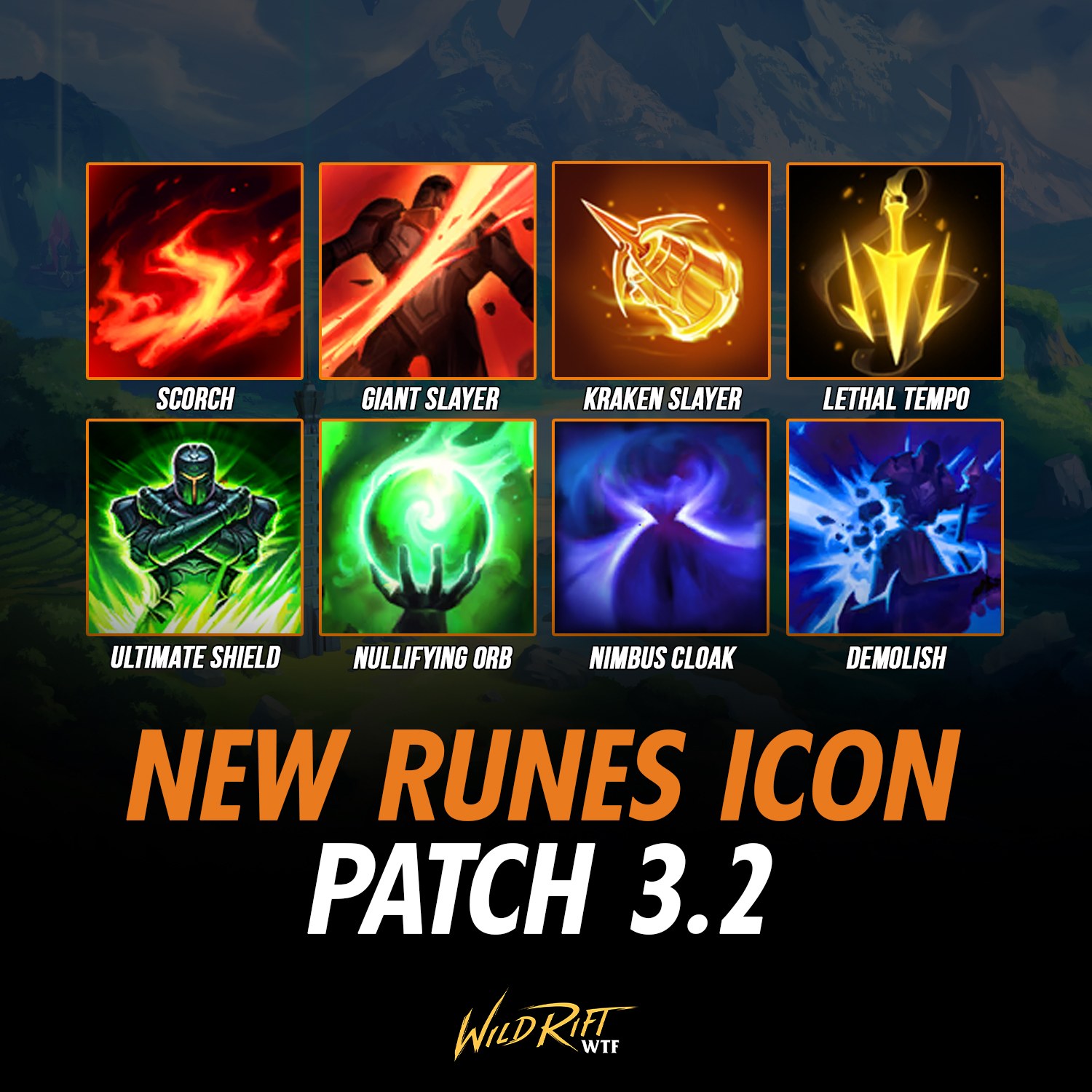 Wild Rift WTF - NEW RUNES ICON Wild Rift Patch 3.2 Learn...