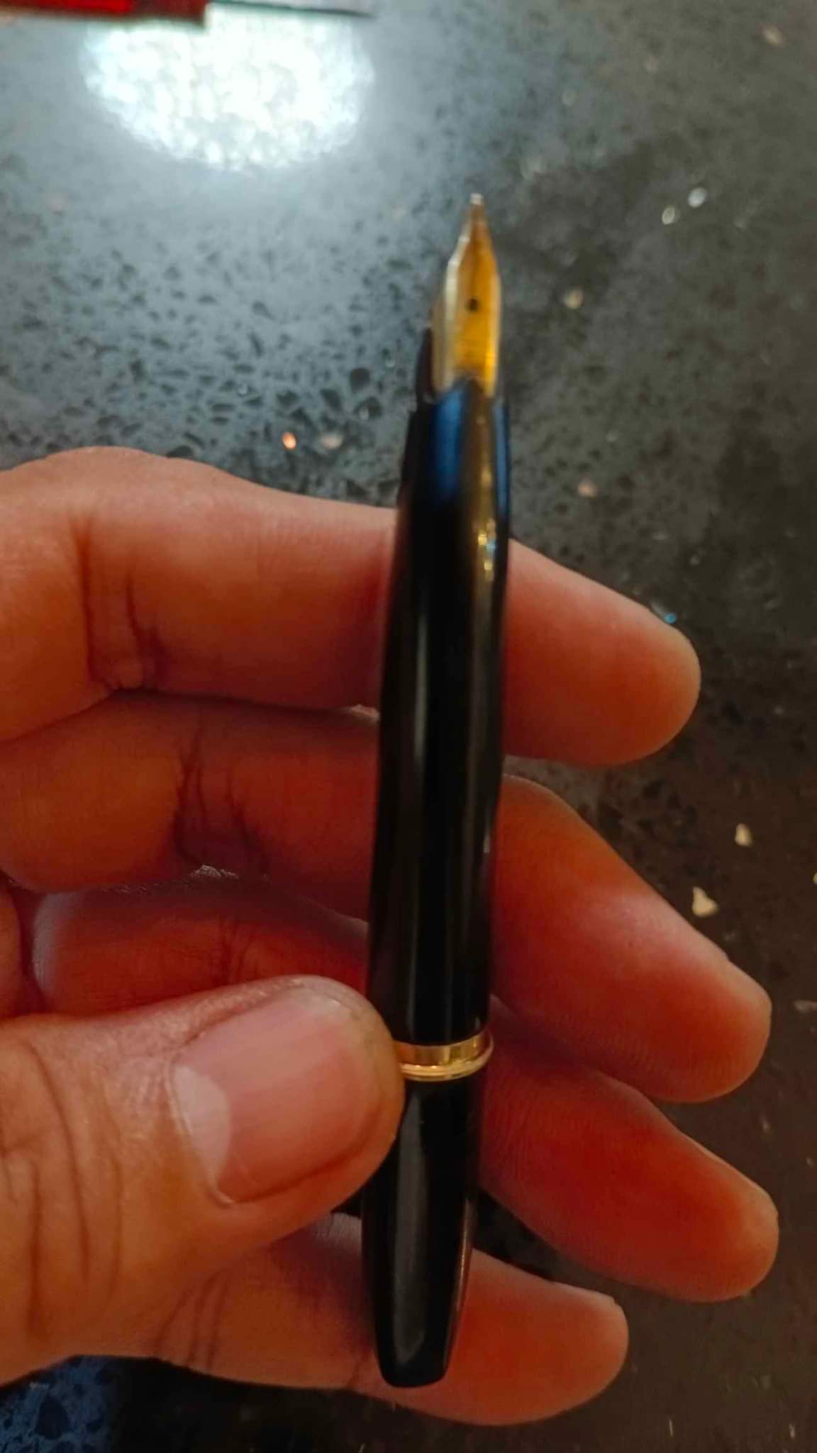 Vintage pilot platinum fountain pen 18k gold nib with orig pilot ink ...