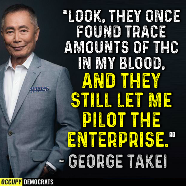 😂 😂 😂. George Takei's hilarious answer... - Occupy Democrats