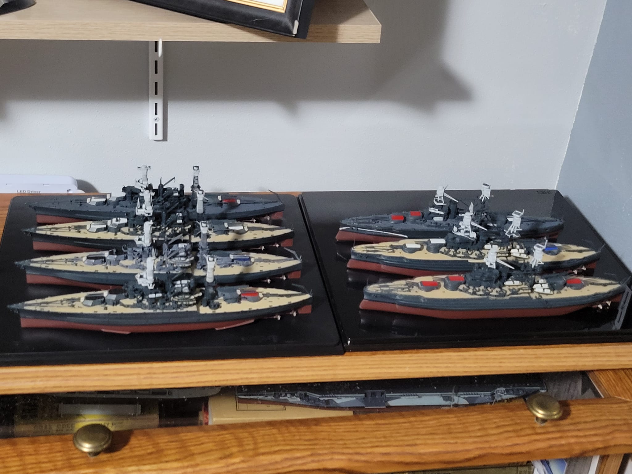 Tribute to Valor Battleship Row 模型 Building ship models from Pearl Harbor's Battleship Row