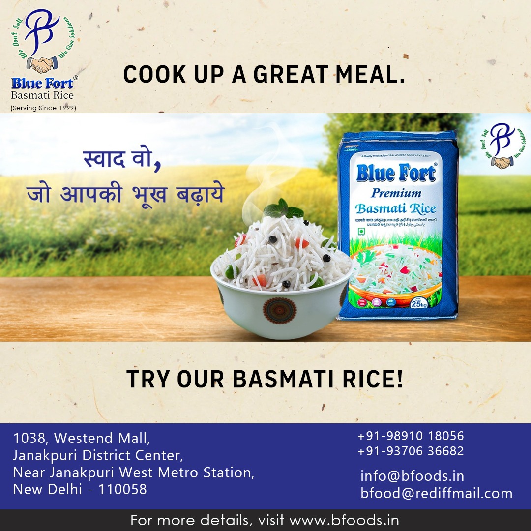 Blue Fort is the top of the range... - Blue Fort Basmati Rice | Facebook