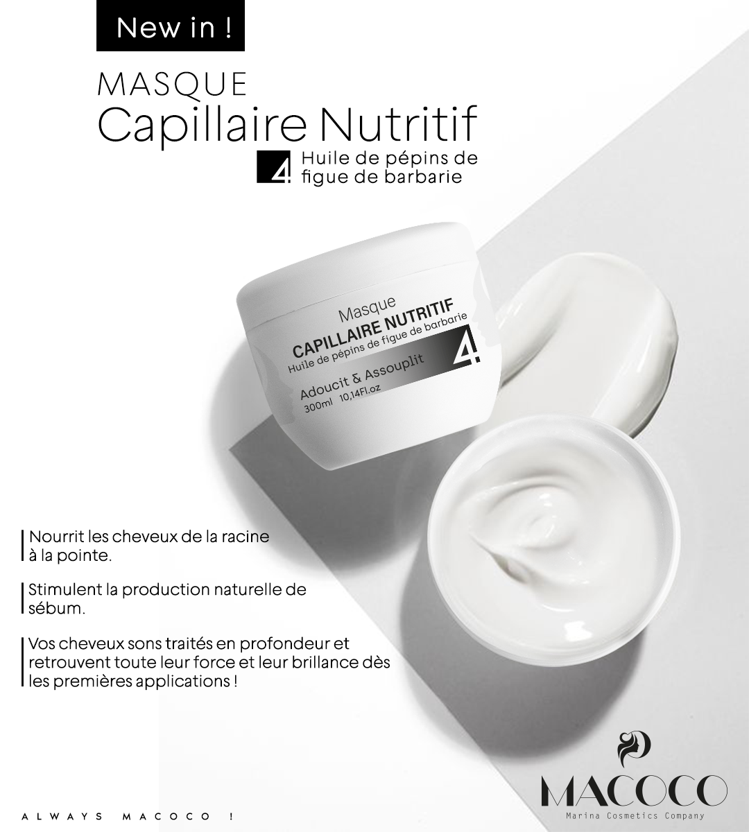 Macoco Tunisia - #NEW🔥🔥 MASQUE CAPILLAIRE NUTRITIF 💪🤗 Le... | Facebook