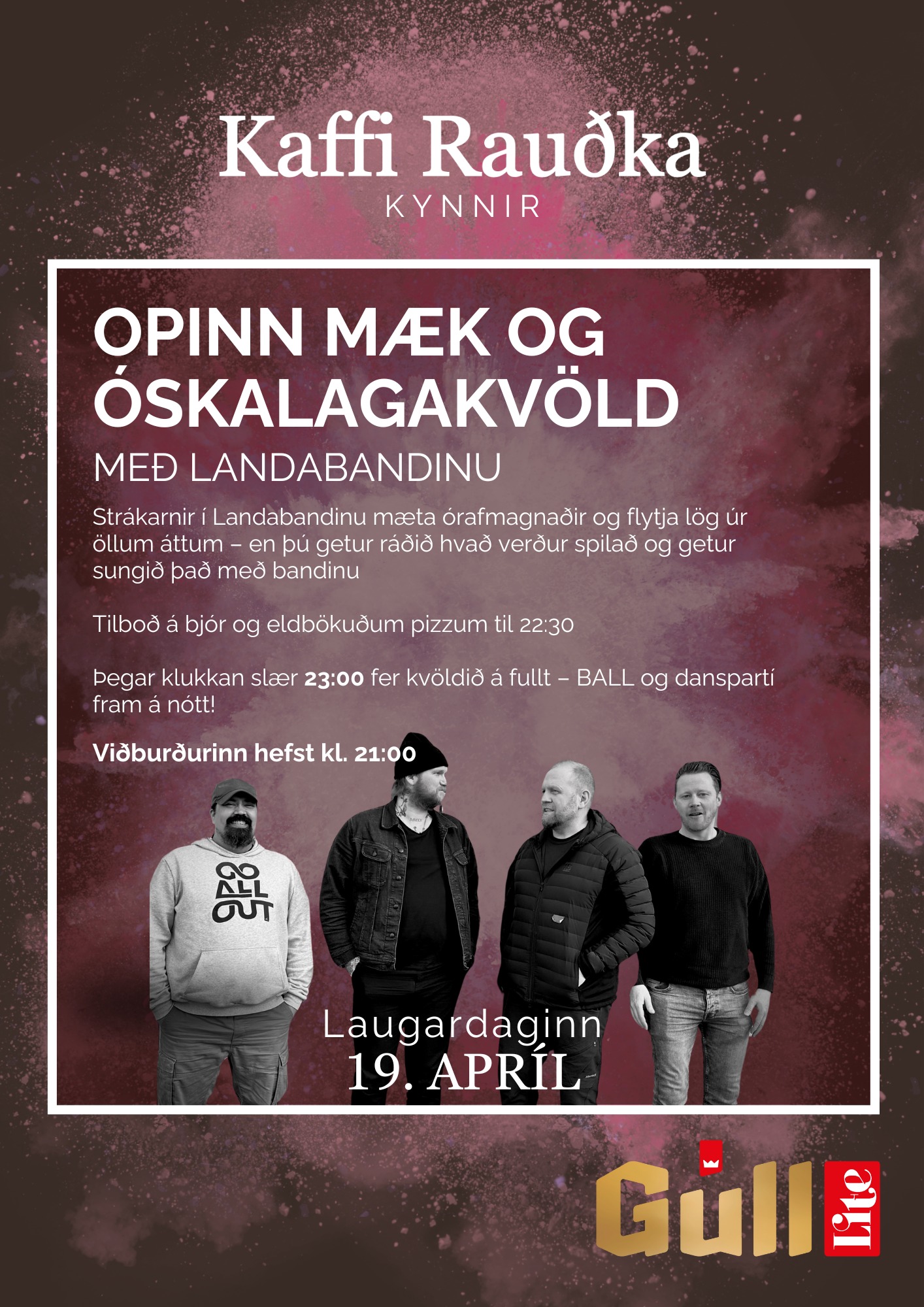 Opinn mæk og óskalagakvöld // Páskaball með Landabandinu
