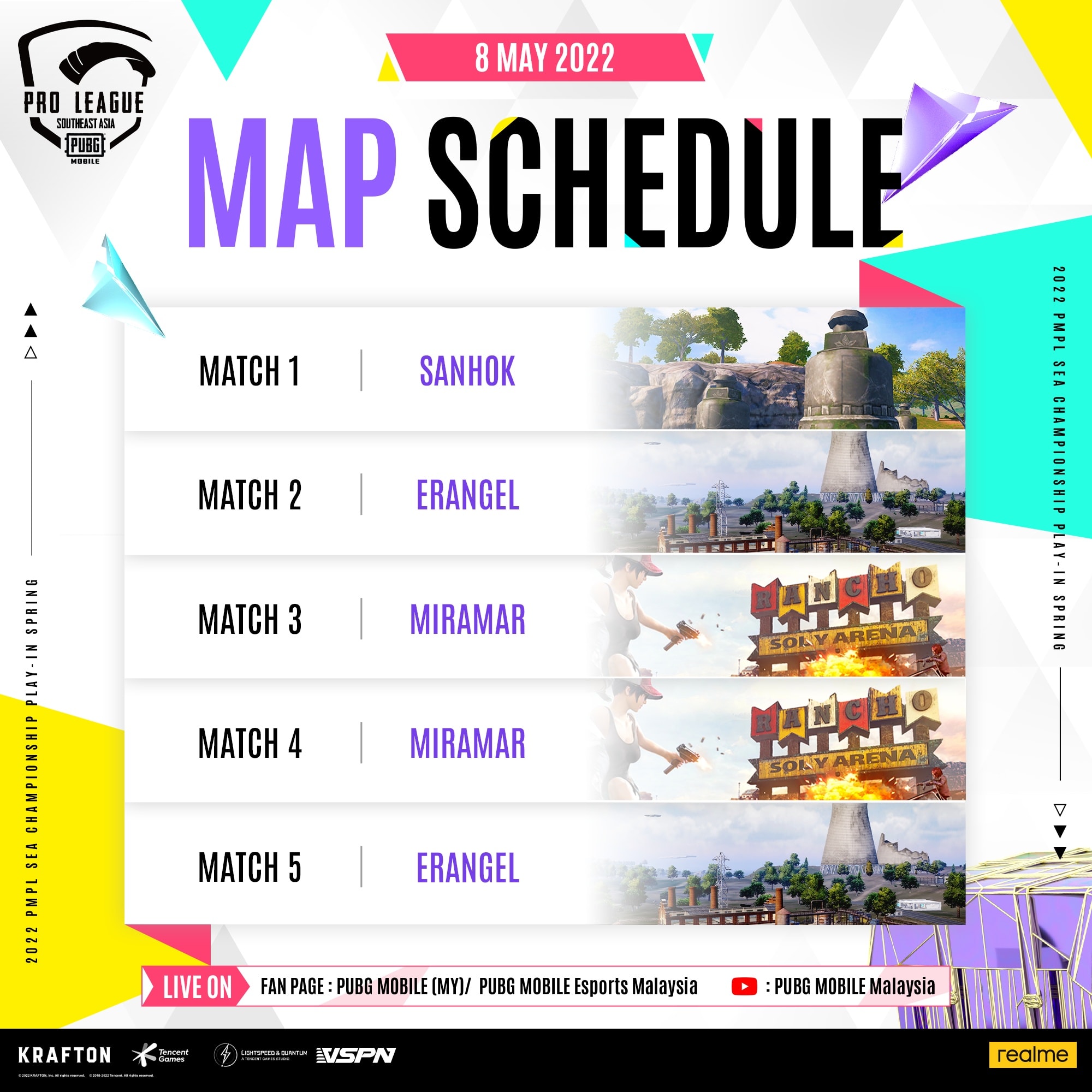 PUBG - 📍JADUAL MAP - PMPL SEA Championship Spring 2022: Play-ins📍 PMPL ...
