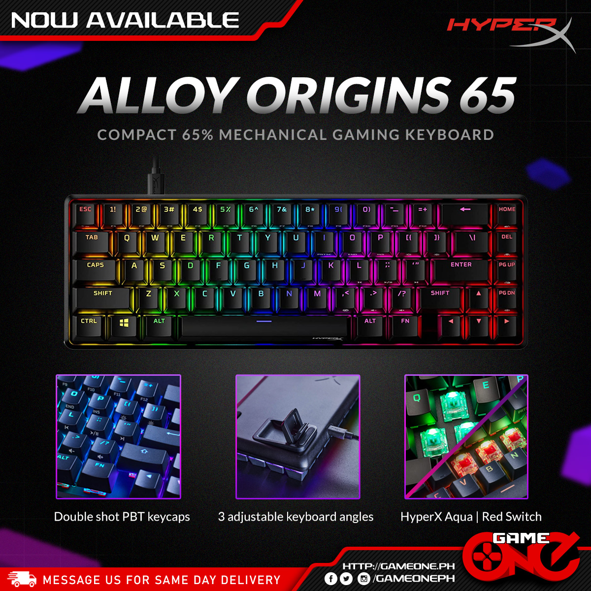 Game One PH - The HyperX Alloy Origins 65 Mechanical...