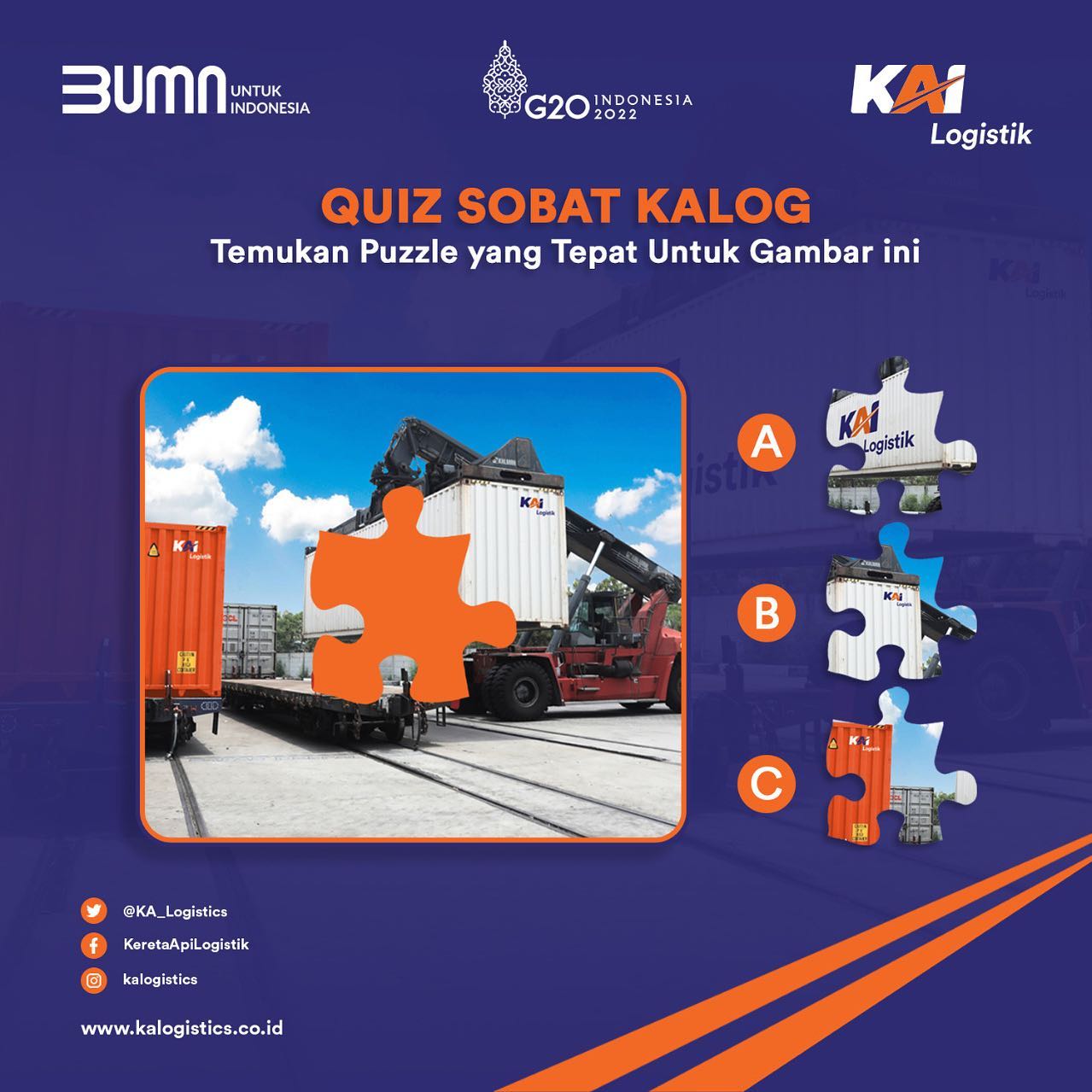Hi Sobat KALOG, KAI Logistik mau... - PT Kereta Api Logistik | Facebook