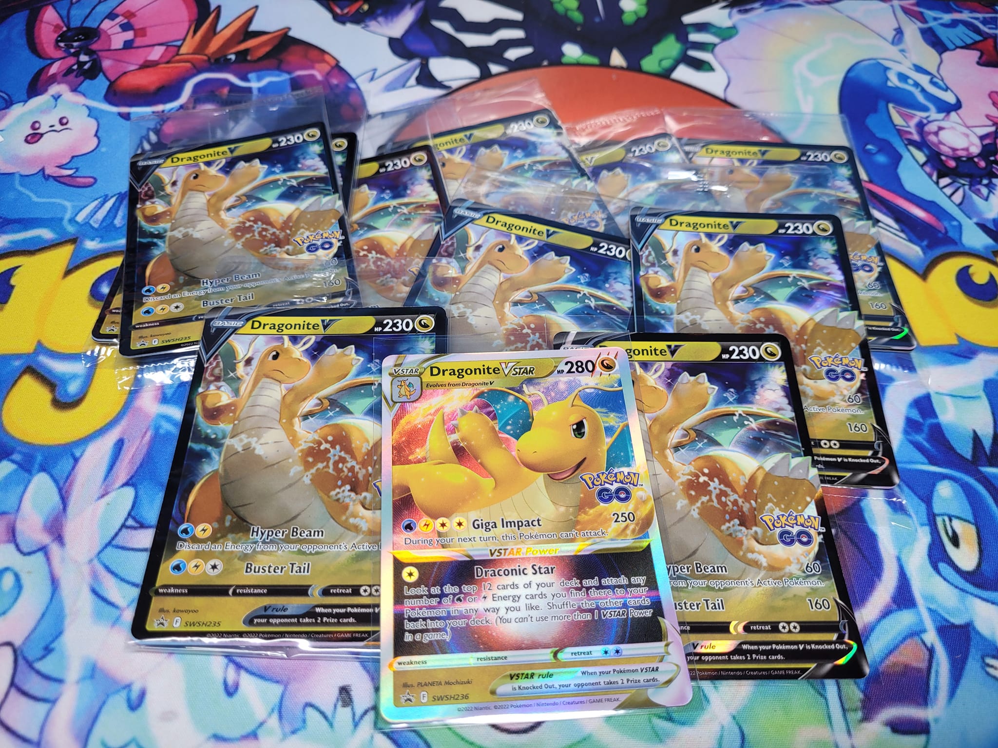 dragonite v star pokemon card 049/071 050/071 Holo Nintendo Japanese h Pokémon Hit Points280 HP Form Dragonite VSTAR SWSH236 Pokemon Go