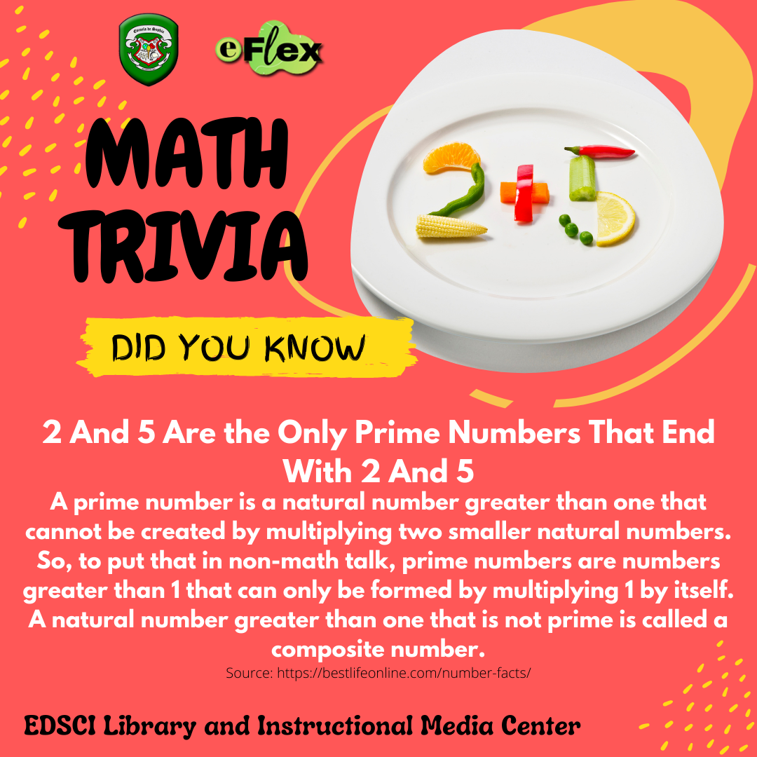 EDSCI Library and Instructional Media Center - Math Trivia Did you know ...