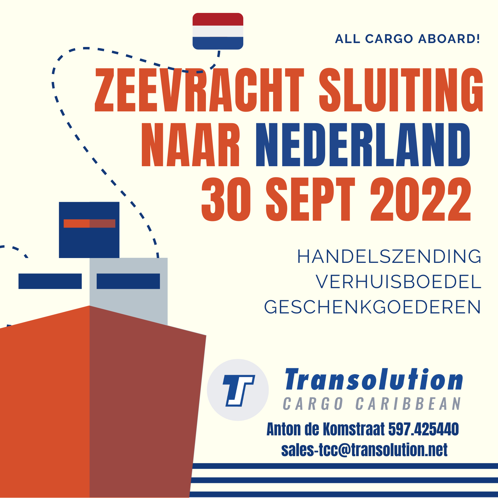 Transolution - Nieuwe Zeevracht Sluiting bekend 📢📦 Nog... | Facebook