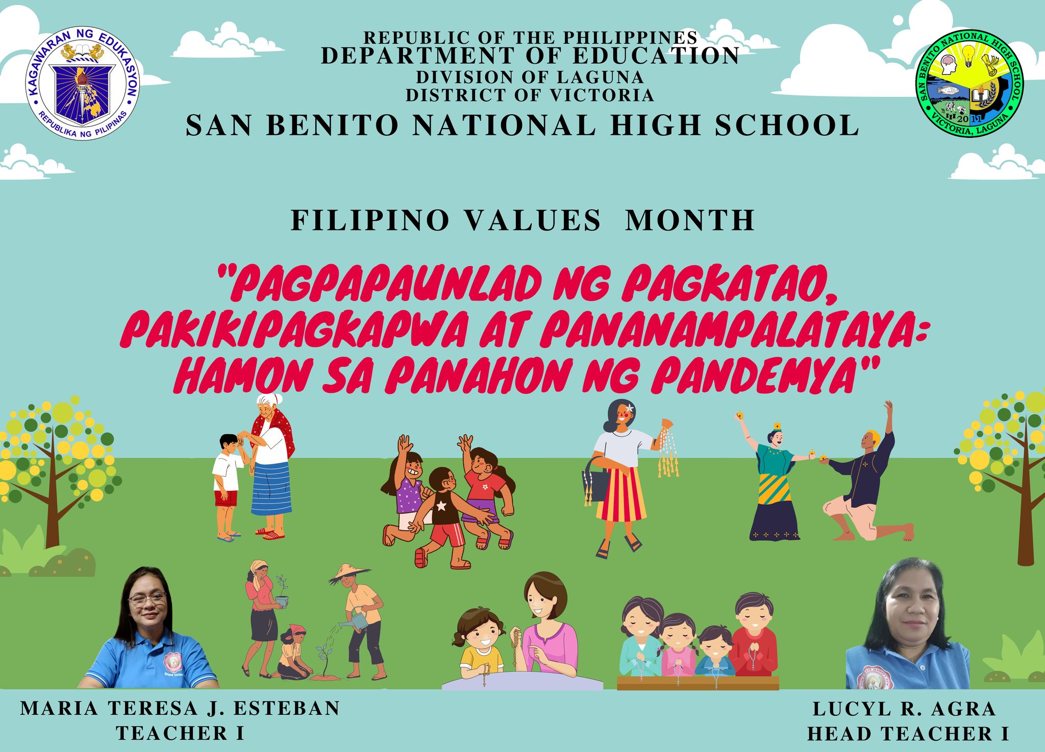 FILIPINO VALUES MONTH 2021 - DepEd Tayo San Benito NHS-Laguna | Facebook
