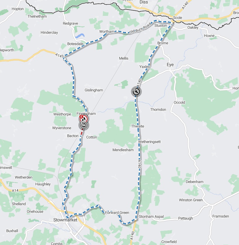 B1113 Station Road, #Finningham – full... - Suffolk Highways | Facebook