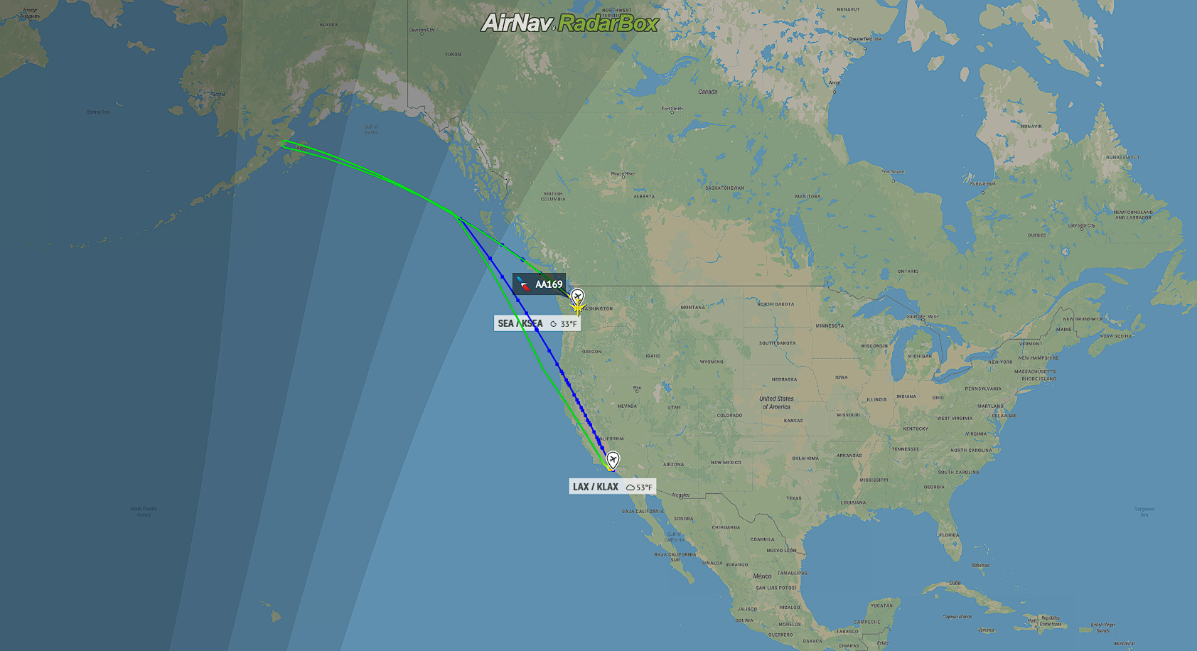 RadarBox - Emergency 🚨 American Airlines flight #AA169...