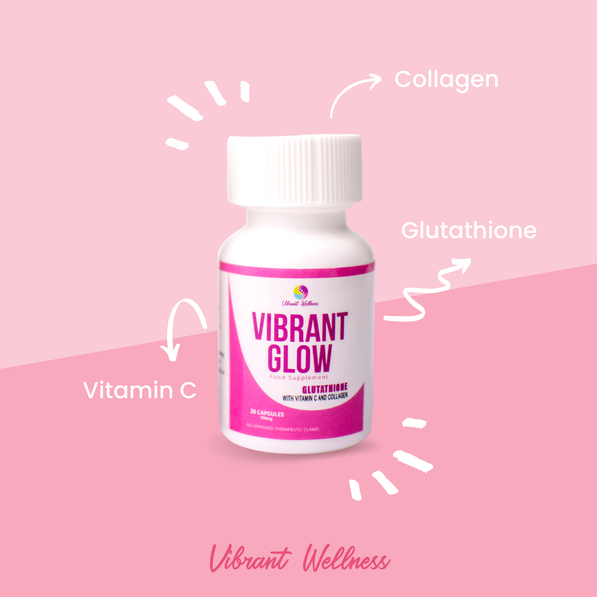 vibrant glow glutathione Wellness - Main added a... - Vibrant Wellness Pack Of:Pack Of - 3 hair growth GHK-CU - Trulab