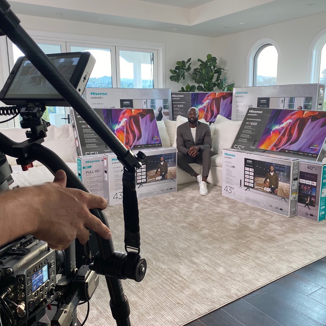 Metelus Studios - On the set of a Hisense commercial with Wade rocking ...