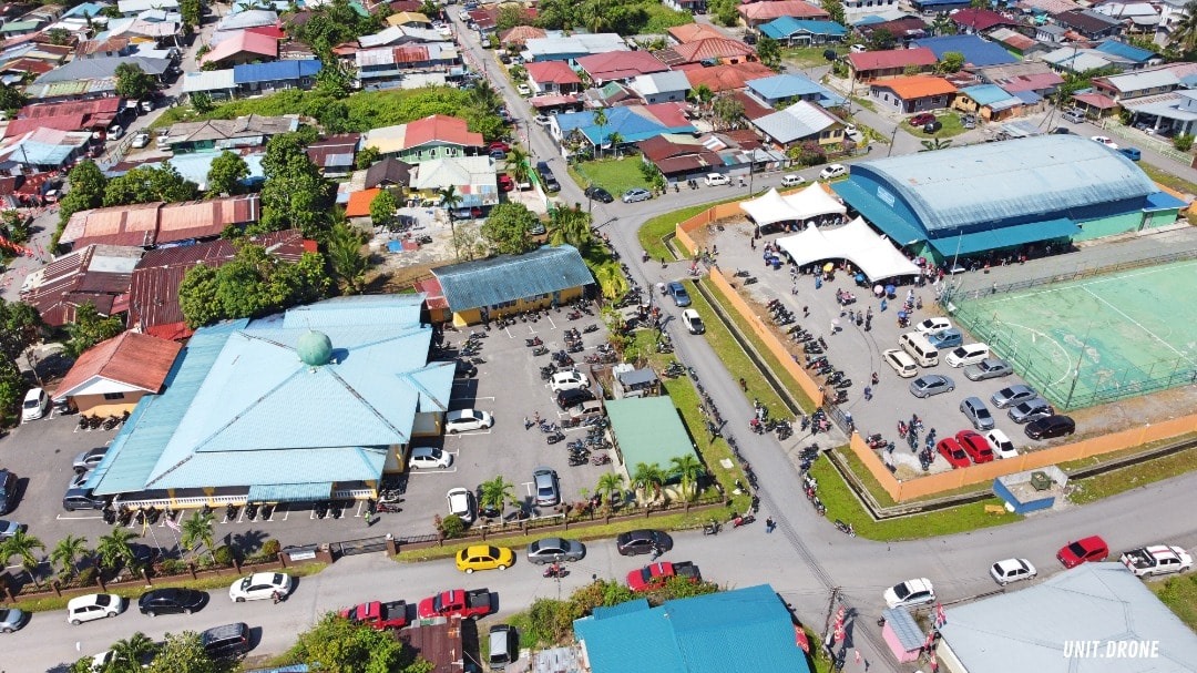 Pemantauan Udara semasa proses... - Kampung Tabuan Melayu