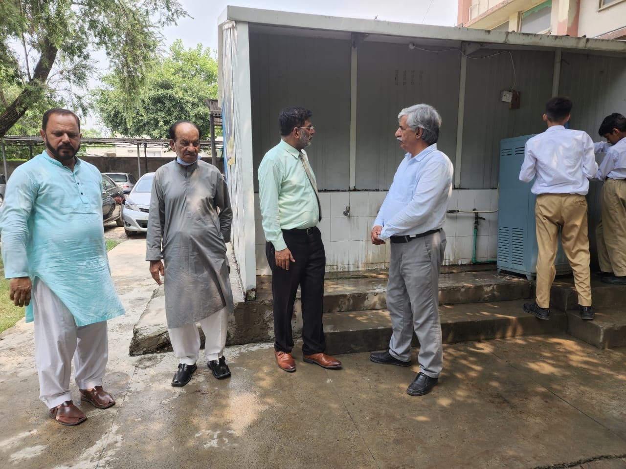Monthly inspection of the water filtration plant, installed in DPS ...