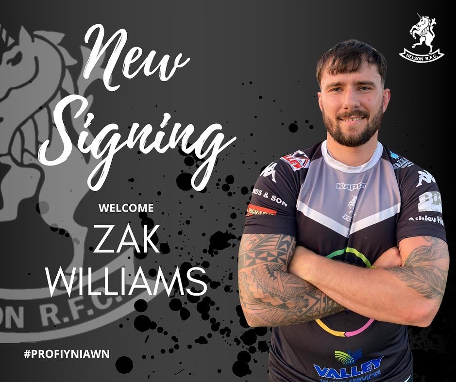 Nelson RFC - NEW SINGING - Zak Williams Zak joins the... | Facebook