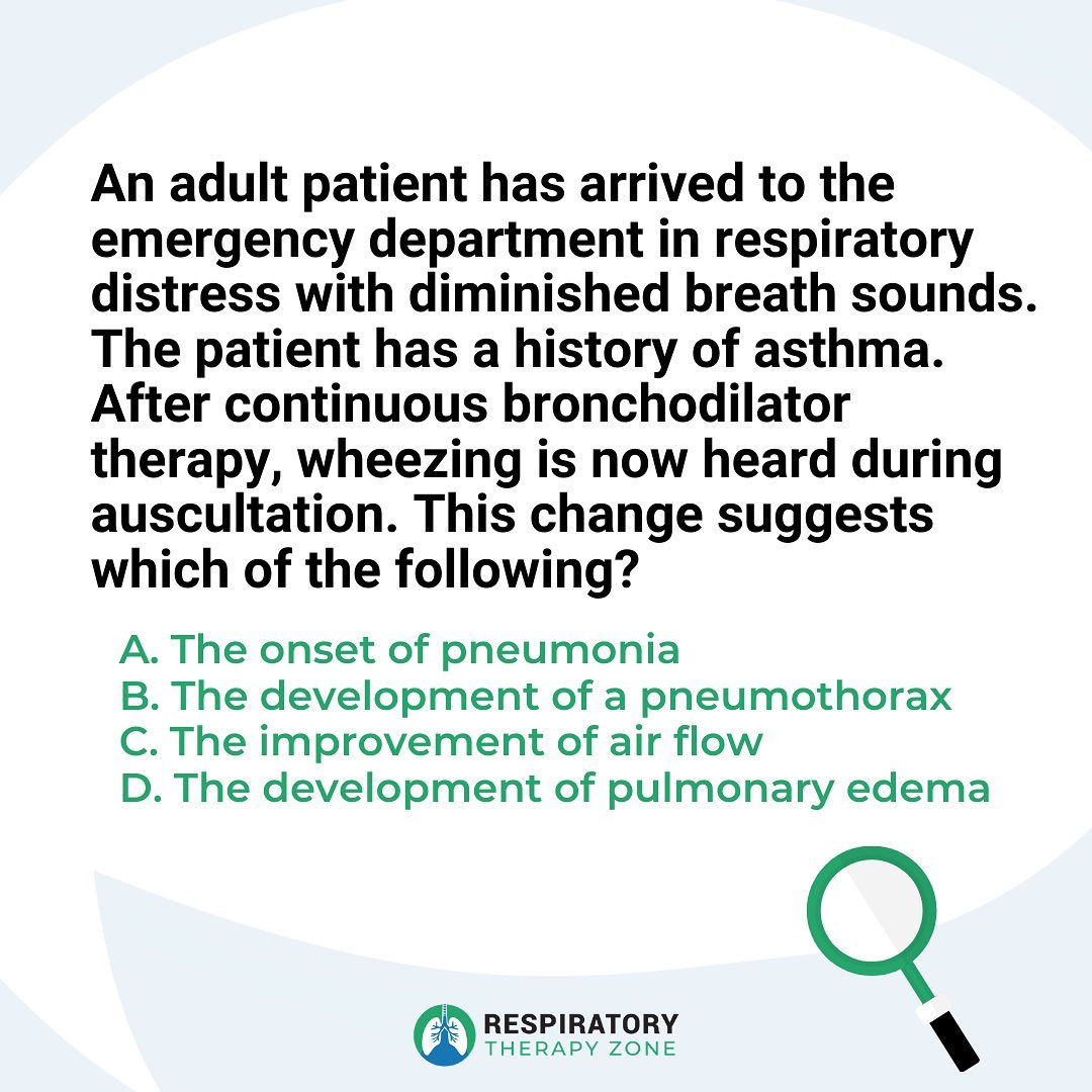 Respiratory - Practice Question of the Day Do you know the correct ...