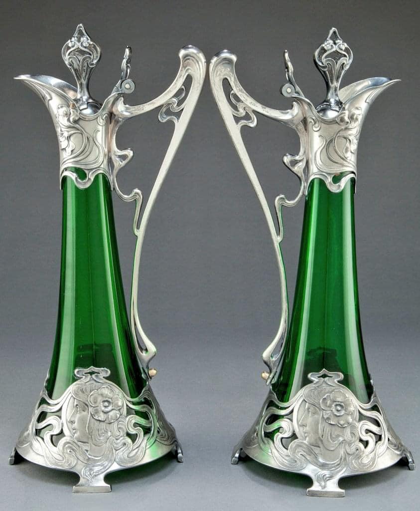 WMF Germany silver plated claret jugs