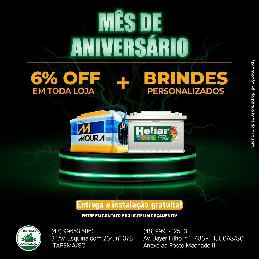 Confiança - 🚨 ALERTA DE PROMOÇÃO IMPERDÍVEL 🚨 Hoje estamos comemorando ...