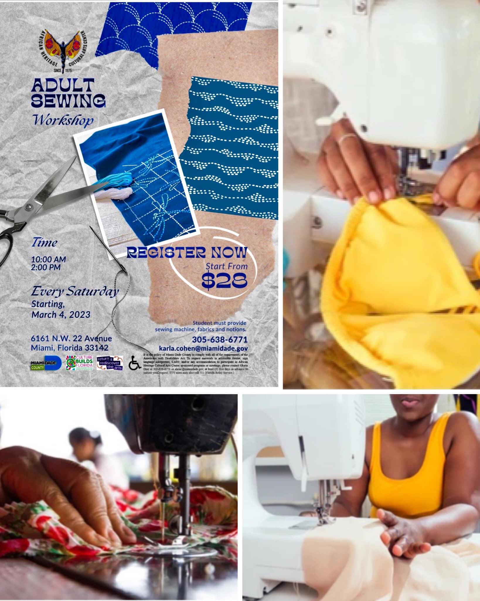 Learn how to sew... - African Heritage Cultural Arts Center | Facebook