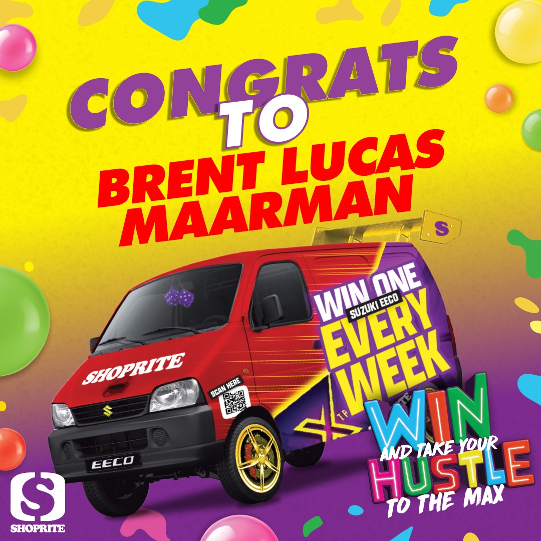 Shoprite - Brent Lucas Maarman you’ve WON a Suzuki Eeco to take your ...