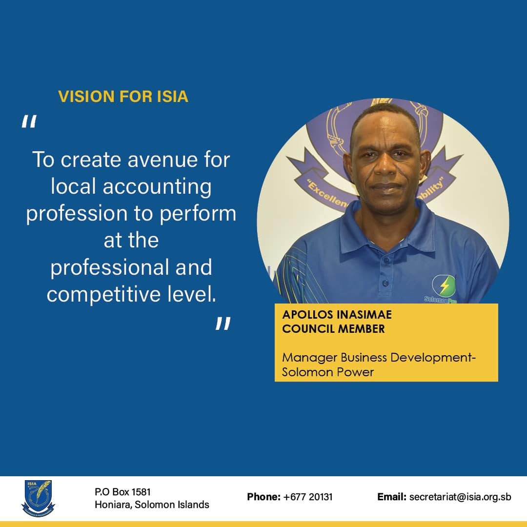 Meet Your... - Institute of Solomon Islands Accountants