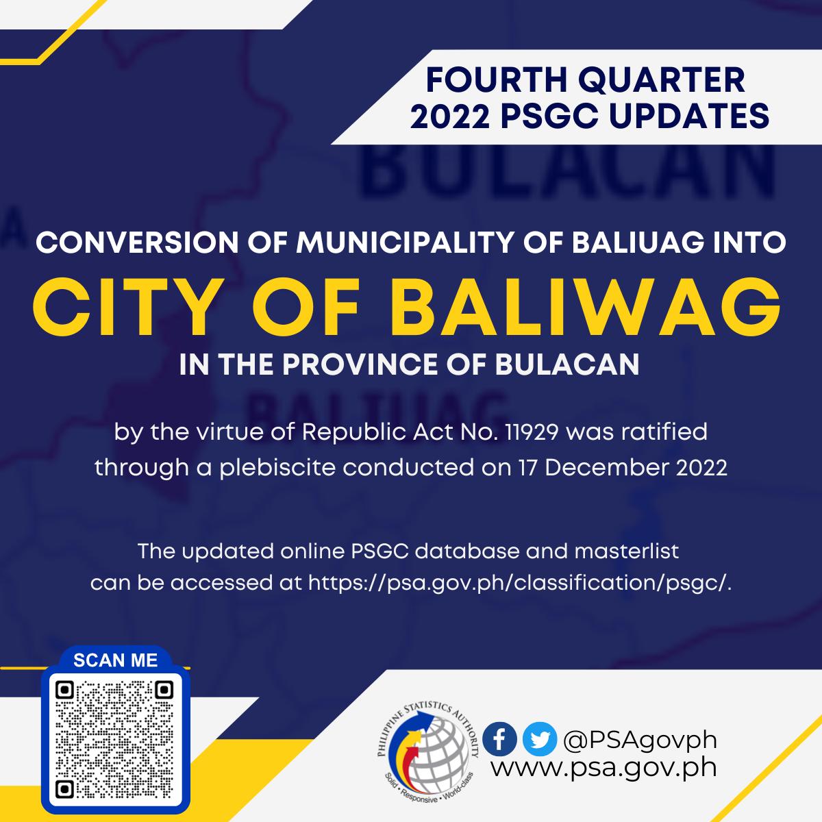 𝗙𝗼𝘂𝗿𝘁𝗵 𝗤𝘂𝗮𝗿𝘁𝗲𝗿 𝟮𝟬𝟮𝟮 𝗣𝗦𝗚𝗖... - Philippine Statistics Authority | Facebook