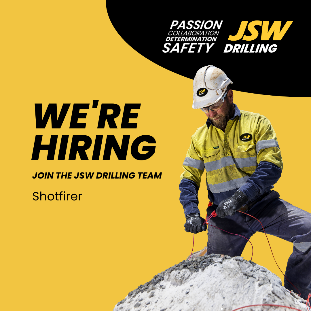JSW - JSW is looking for an additional shotfirer to help out on a ...