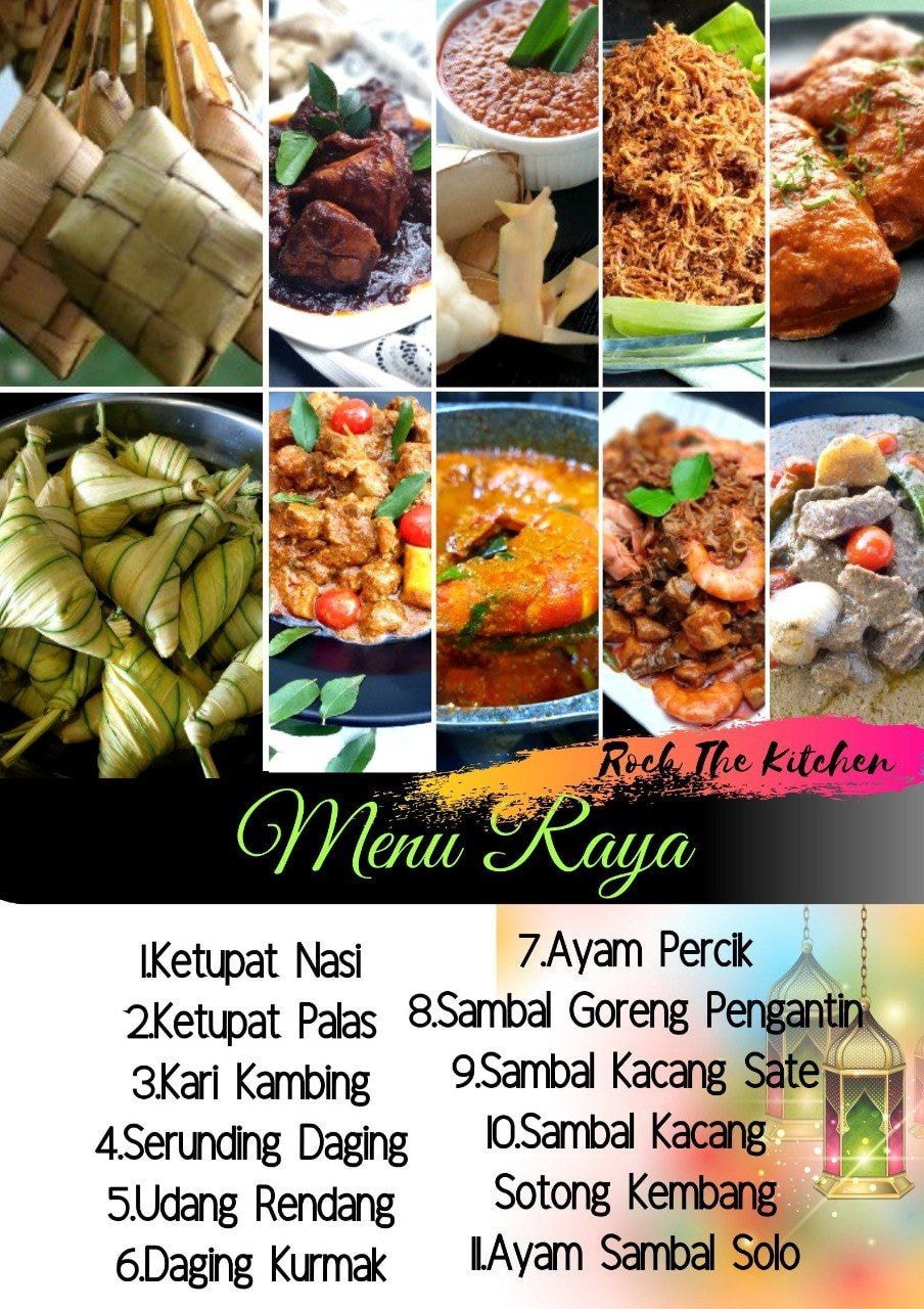 🌻MENU RAYA BY RTK🌻 ~NP RM60~ 💥PROMO... - Online Cooking Class