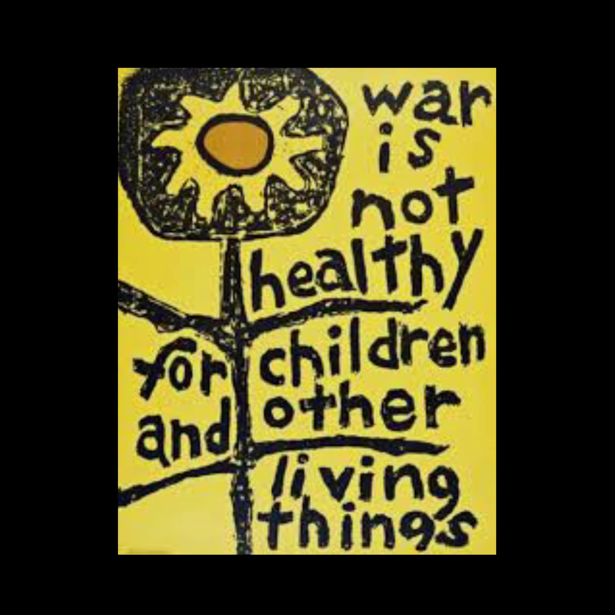 Anti war message and peace movement