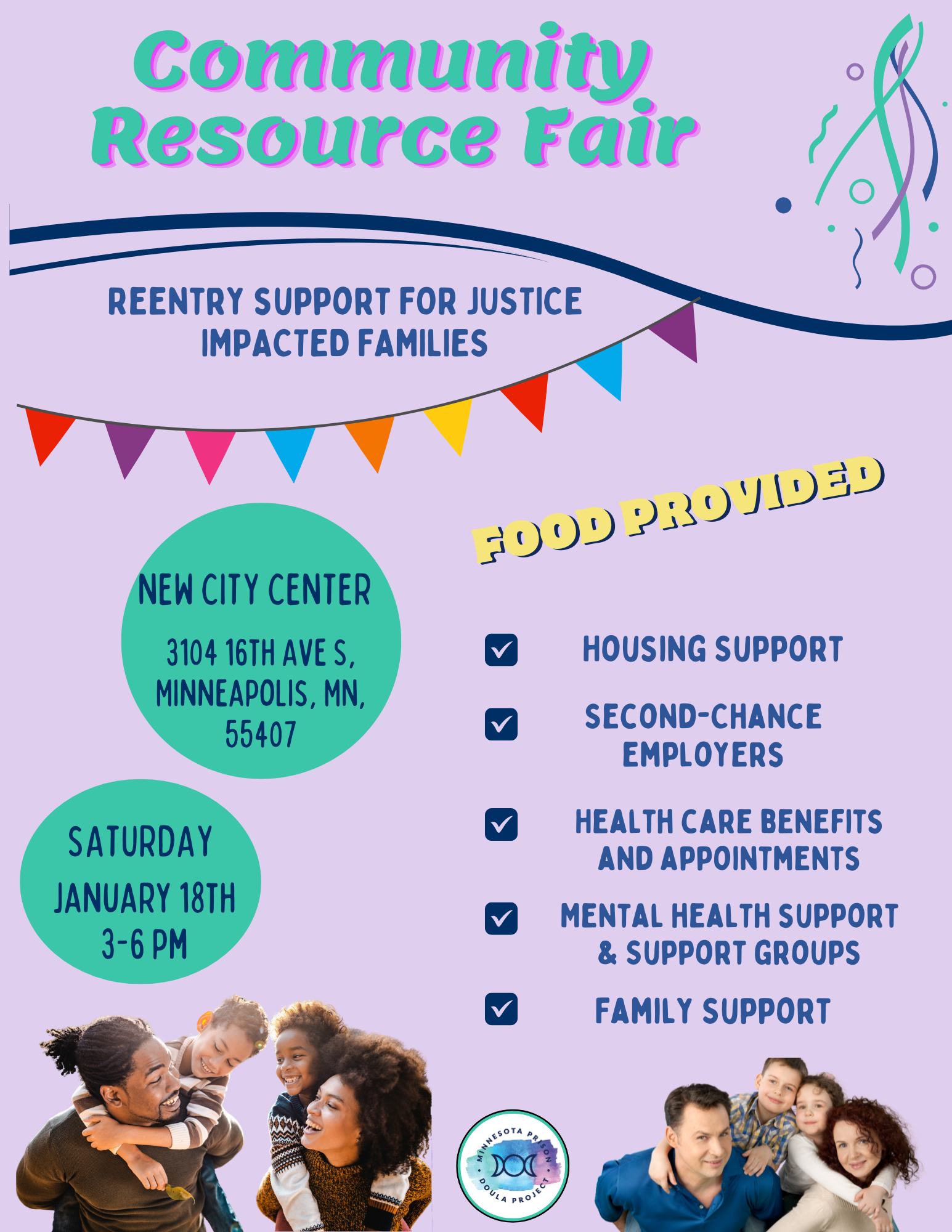 Second MNPDP Community Resource Fair for Justice Impacted Families