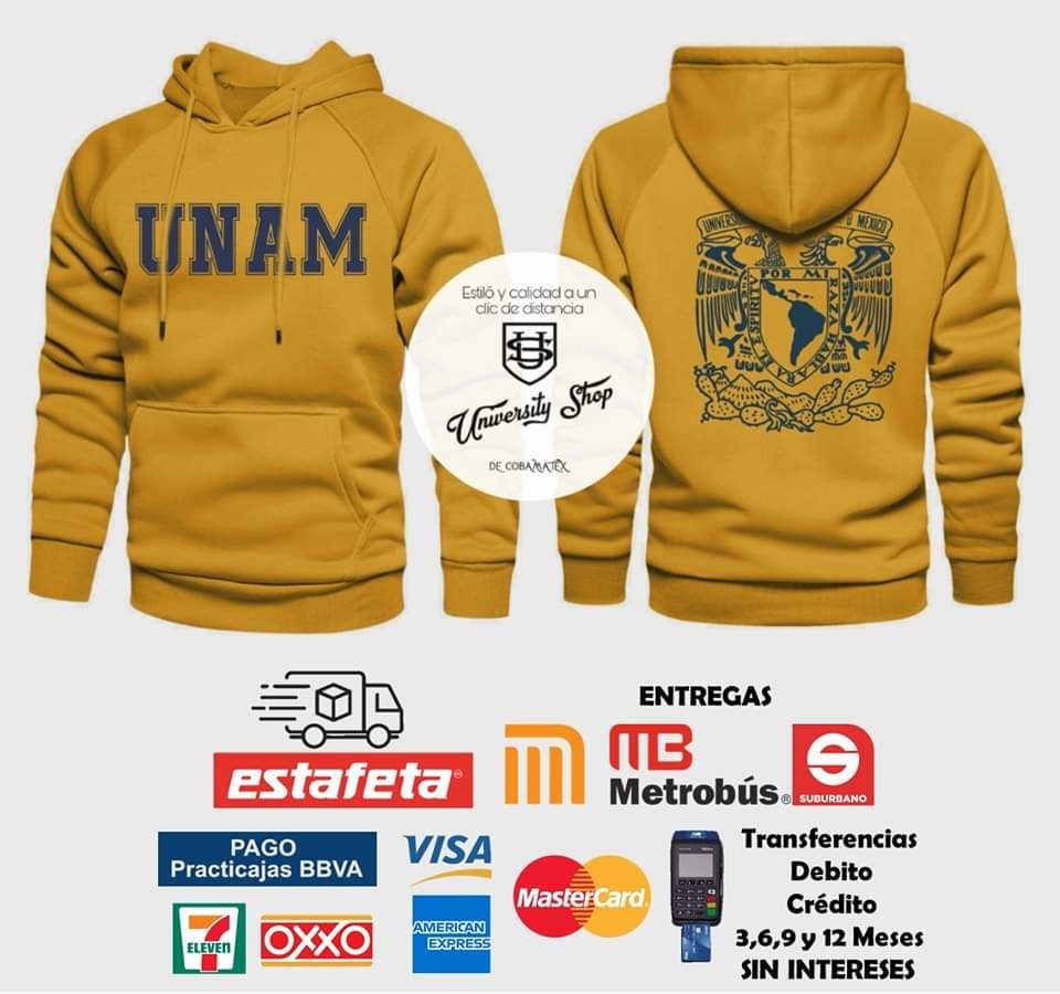 University Shop - SUDADERA #UNAM Bordalos con el... | Facebook