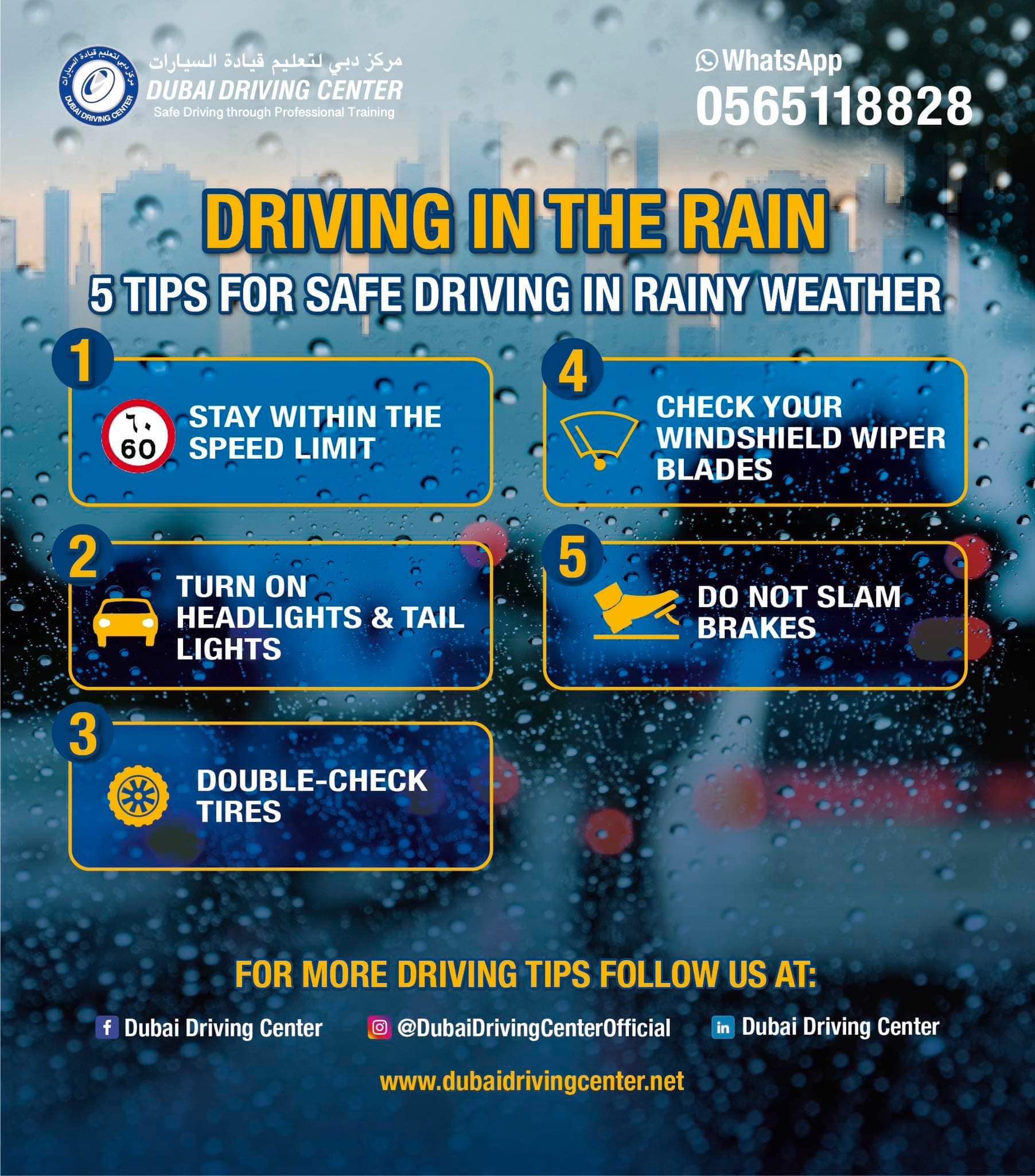 ⚠️Here are 5 Tips for Safe Driving... - Dubai Driving Center | Facebook