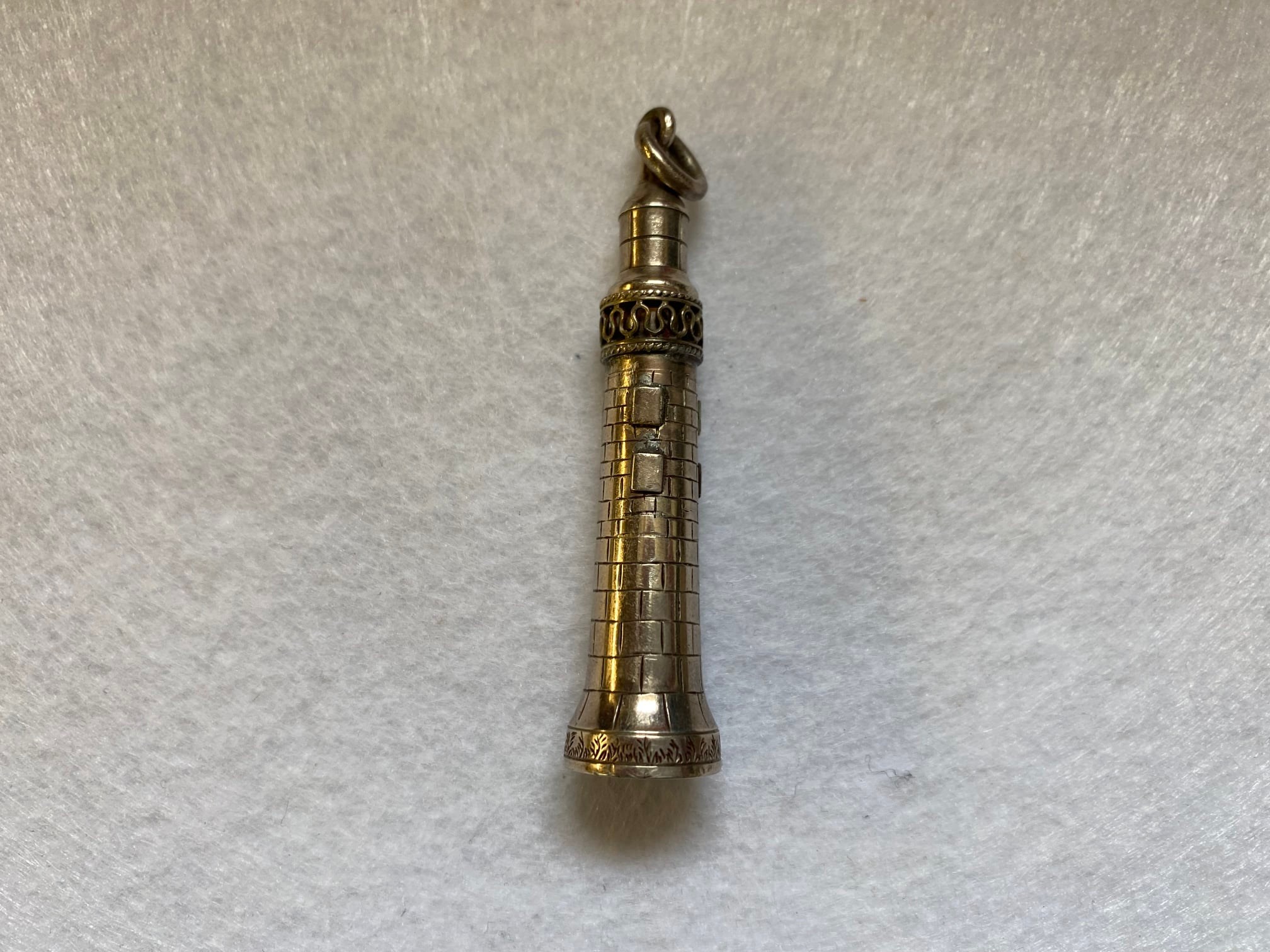Mosley London silver propelling pencil with unicorn seal