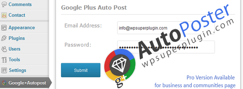 Google Plus Auto Poster Startseite Facebook
