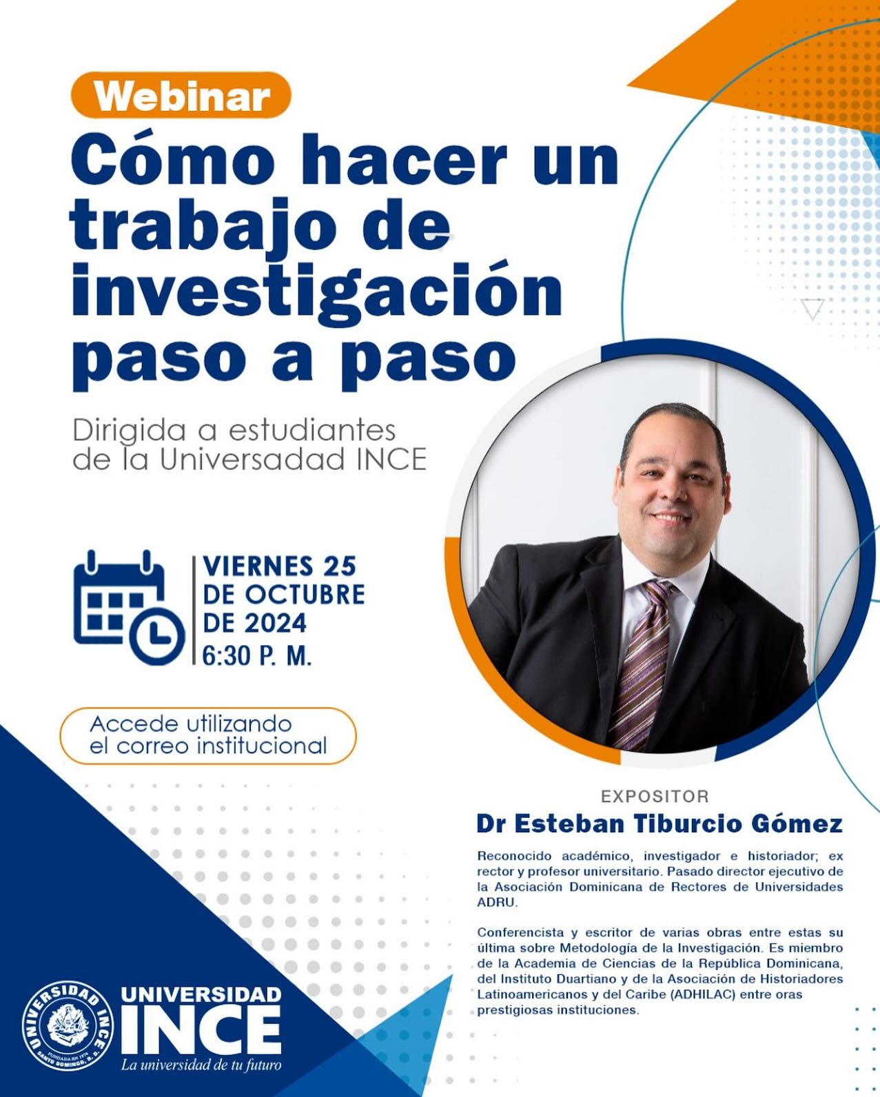 El Dr Esteban Tiburcio Gómez es un... - Universidad INCE | Facebook