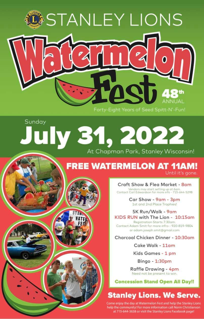 Come enjoy the 🍉Stanley Watermelon Festival🍉featuring a Car Show, Flea ...