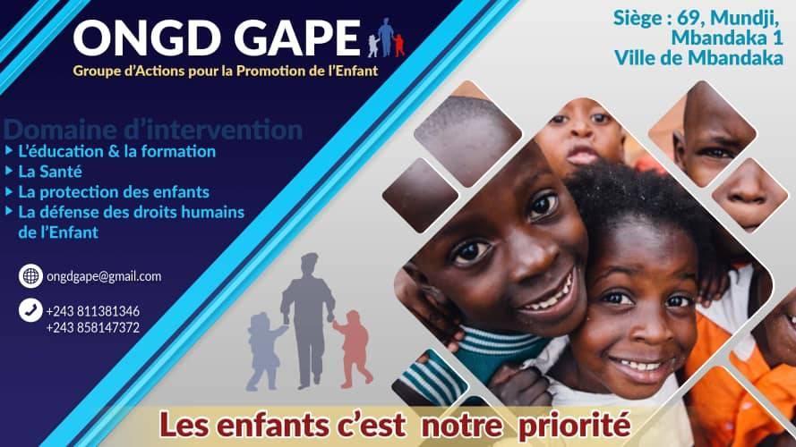 ONGD GAPE : Groupe d'Actions pour la Promotion de l'Enfant | Mbandaka