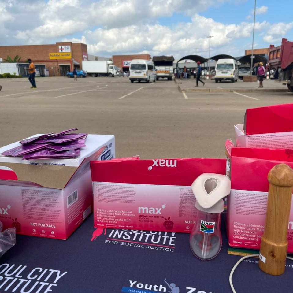 The Mpumalanga team held a condom... - Soul City Institute