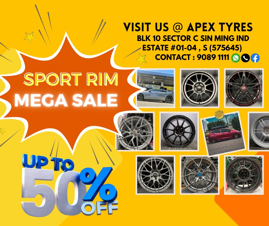APEX TYRES - 🌟Sport Rim Promotion 🌟 𝗣𝗿𝗶𝗰𝗲 𝗧𝗼𝗼 𝗟𝗼𝘄 𝘁𝗼... | Facebook