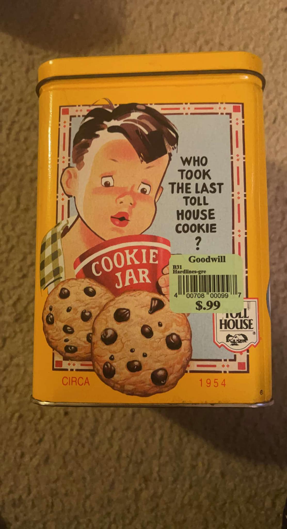 Vintage 1963 Surfin' USA cookie jar found at Goodwill