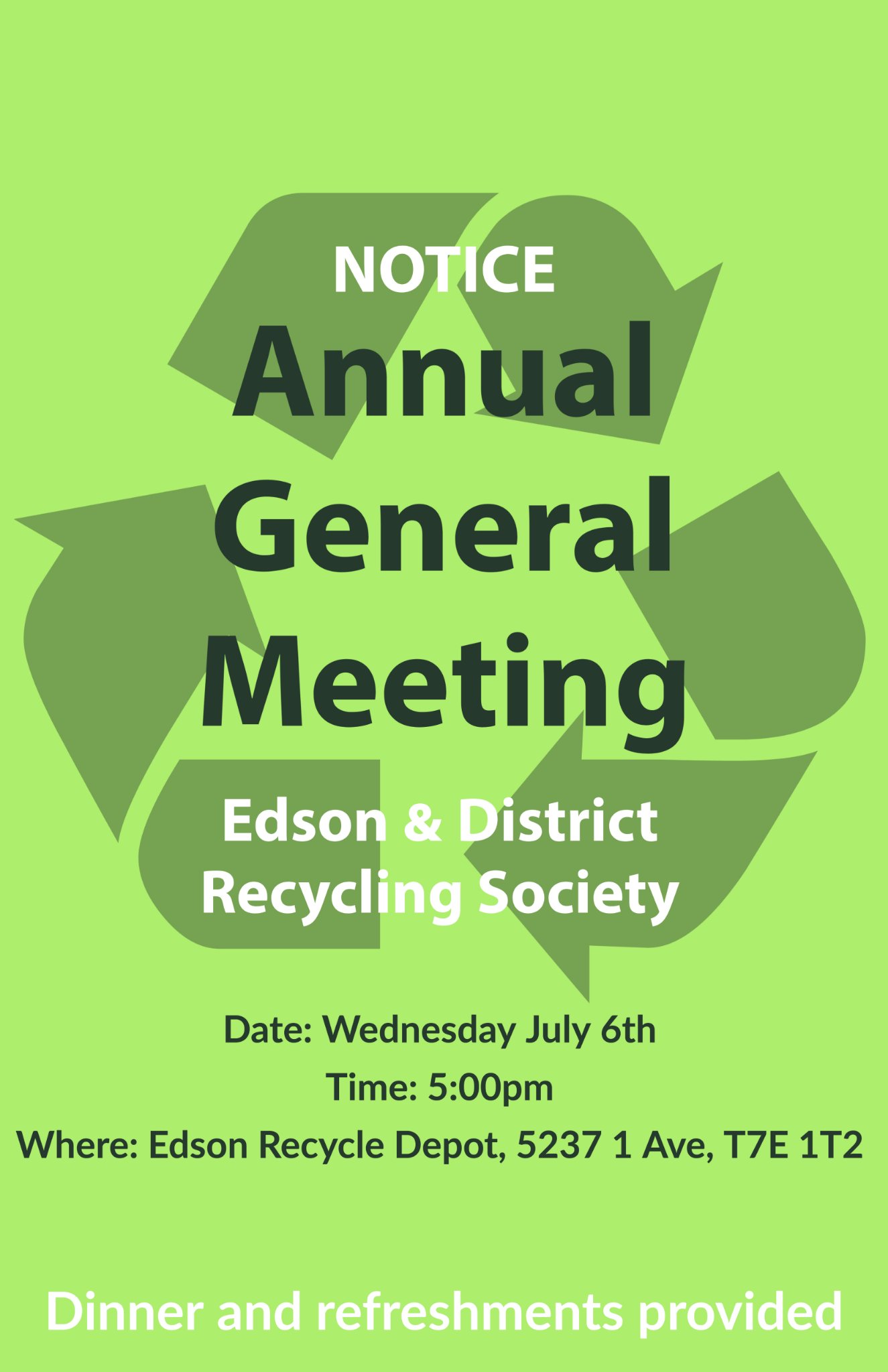 The Edson &... - Edson and District Recycling Society