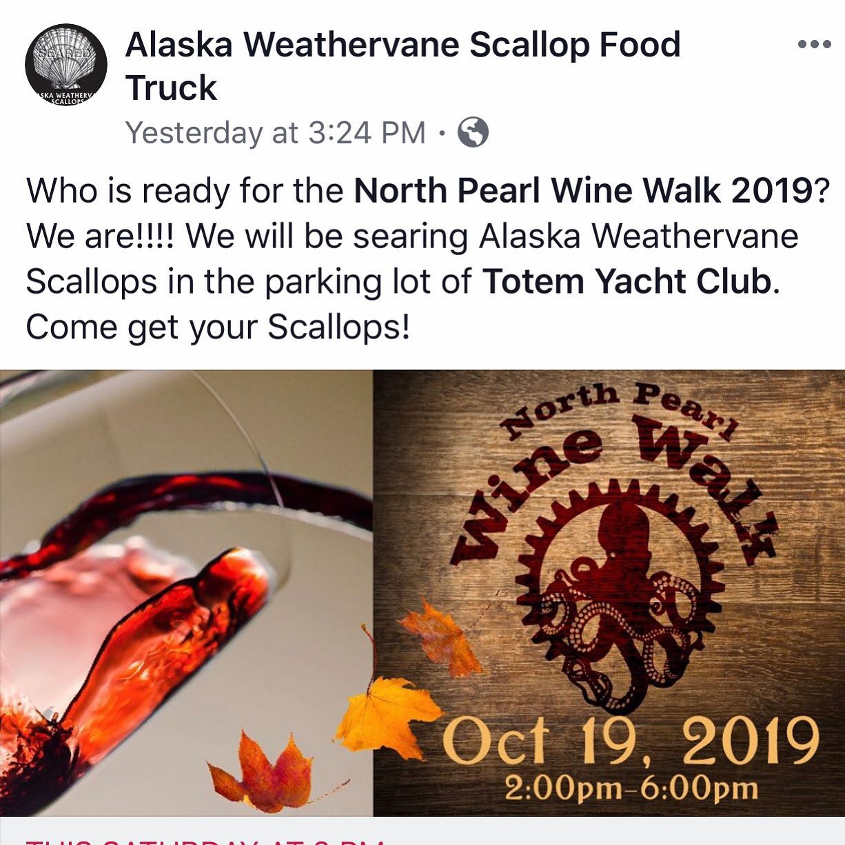 North Pearl Street... Alaska Weathervane Scallop Food Truck
