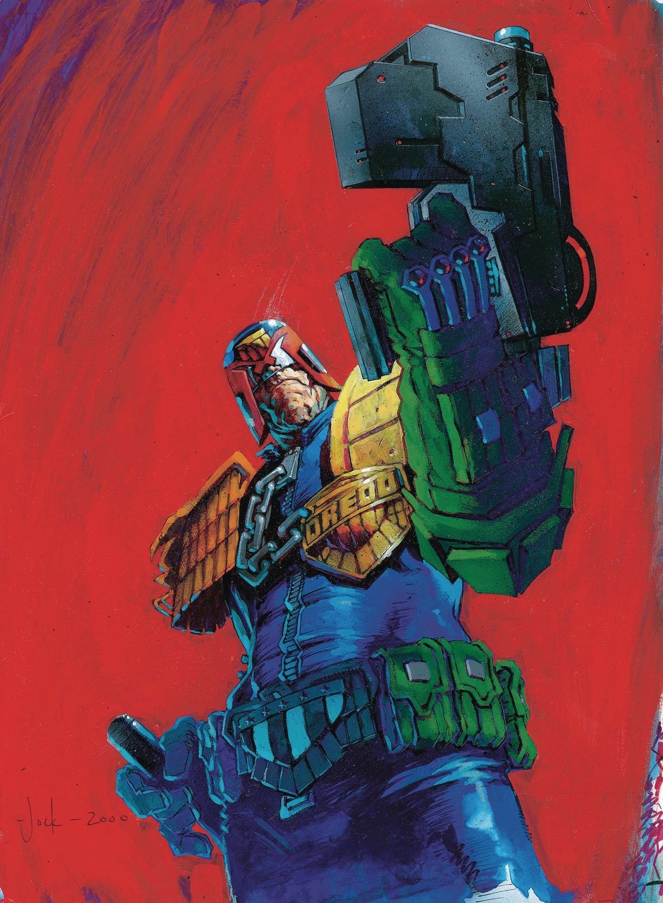 Future Jocks! The Art of Judge Dredd by Jock is a huge art book