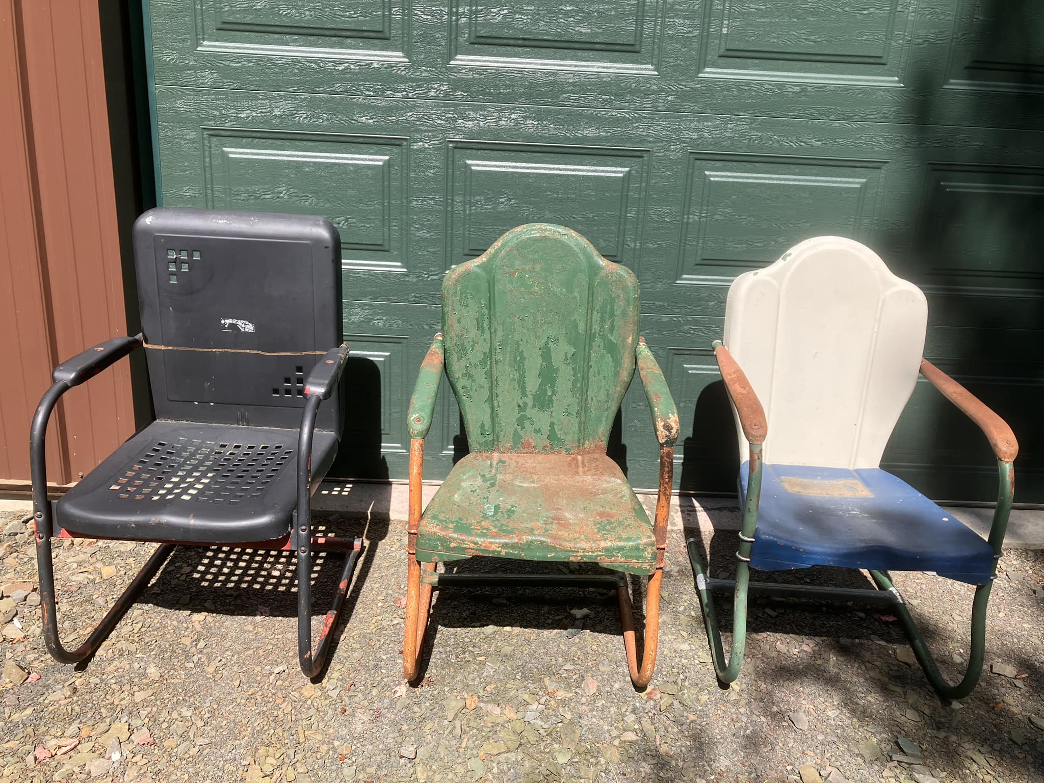Metal chairs mysteriously appear in truck