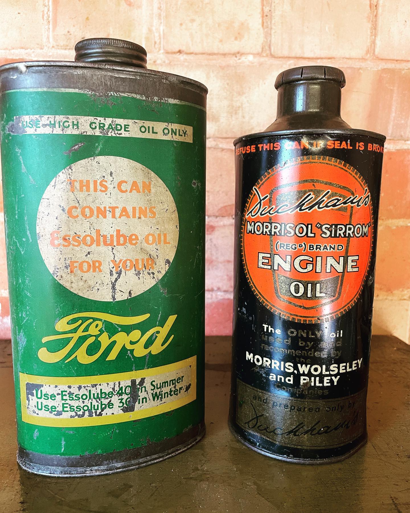 Found vintage ford oil can for collection