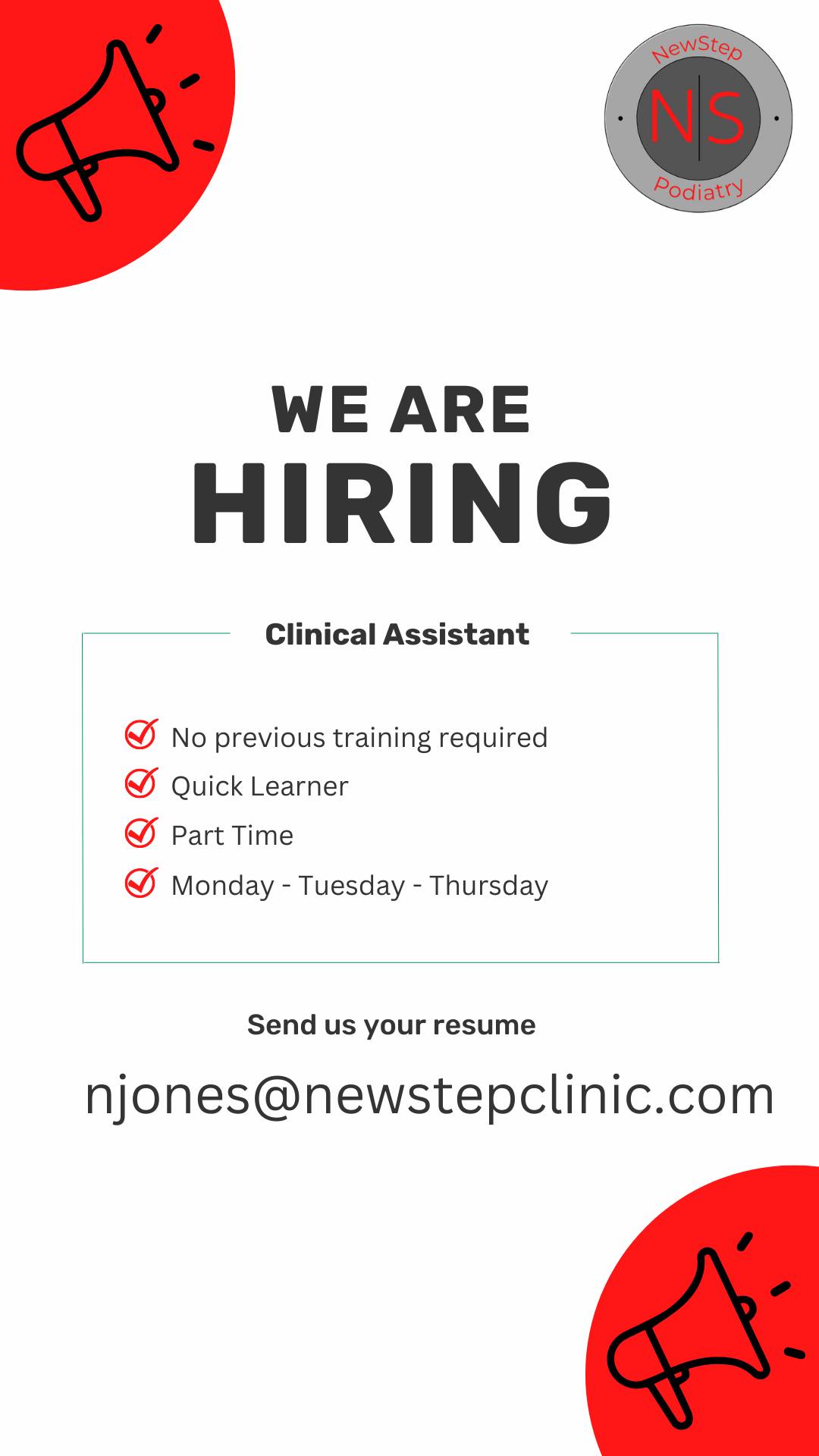 NewStep - WE ARE HIRING!! ‼️ Call the office if you have any questions ...