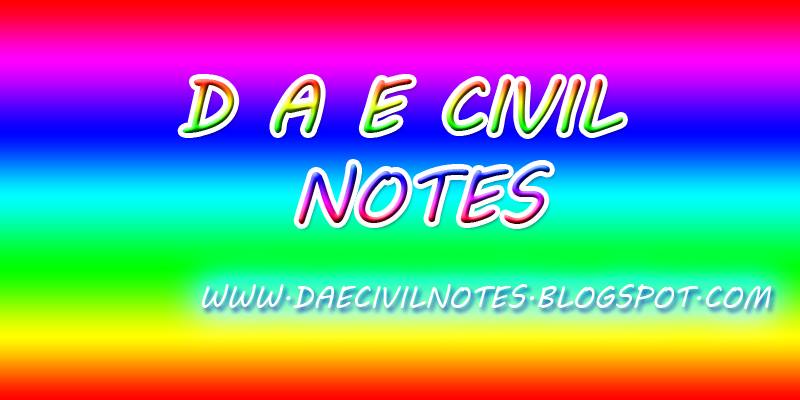 Dae civil notes